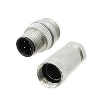 NorComp 858-L03-203RKT1 Connectors IP67 Female M12 Cable Kit 3 Position Straight Solder Cup