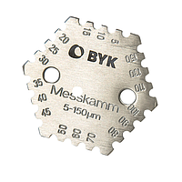 BYK Comb Gage 5-150 µm, stainless steel Wet Film Thickness Gauges with notches