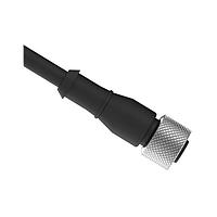 Banner Engineering MAQDC-8125 Sensor Cables / Actuator Cables Cordset: Single Ended M12; 8-pin Straight Female; 38 m 8x24 Shielded Black PVC Jacket; Nickel-Plated Brass Coupling Nut