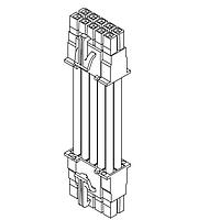 Samtec PMSD-03-16-K-60.00-D-LUS Double Row Discrete Cable .165" Power Mate Double Row Discrete Wire Cable Assembly, Socket