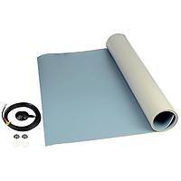 SCS 8254 Floor Mat Mat Roll, 3-Layer Vinyl, 8200 Series, Blue, 0.140"X48"X24'