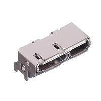 Amphenol Commercial Products GSB343T33HR Micro USB Type B Connectors USB3.0, MICRO B, RECEPTACLE,RIGHT ANGLE, HIGH RISE SMT,SHELL DIP