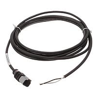 Amphenol SINE Systems AT04GY-2P-N-TPE-M4 Single Ended 2 Position Receptacle Single-Ended Molded Cable Assembly. Black TPE, Uses Connector  AT04-2P, 4 Meter Length