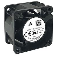Delta Electronics, Inc. TFA0412BN-CN Tubeaxial Fan, 40x28mm, 12VDC, 22.2CFM, 5.04W, Ball, 4Leads, Lock Rotor Sensor, Tach/PWM