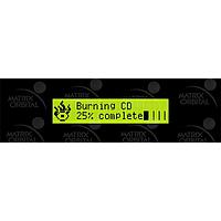 Matrix Orbital BLC2021-BK PC Bay Inserts, LCD Characters 20x2 Blk Txt Ylw/Grn No Key w/ Bk Bkt