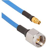 Amphenol SV Microwave 7032-7526 RF Cable Assemblies SMPM F to SMA M 0.085 Cable 6in