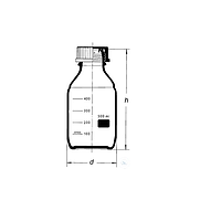WITEG 5 526 100 S Laboratory bottle neutral (100ml; 10 pcs)