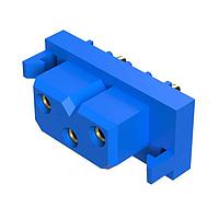 Amphenol Positronic PLB3W3F9300A1/AA Connectors Power Input Connector, 3 size 12 contacts, Socket (Female), Press-Fit, Straight Board Mount