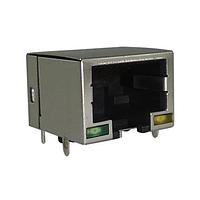 Amphenol Commercial Products RJE7318800141 Modular Connectors / Ethernet Connectors RJ45 Low Profile W/ LEDs