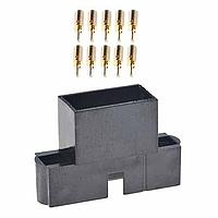 Harwin M80-5761405 Plug Housing MALE CRIMP WO/ JS 7+7 SM BORE GLD
