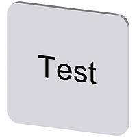 SIEMENS 3SU19000AF810DV0 Labeling Plate, Test INSCR. LABEL, SILVER 22 X 22MM, TEST