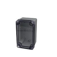 Bud Industries PTS-25312-C NEMA/IP Rated PC+10% Fiberglass Box with Clear Cover (5.1 X 3.2 X 2.8 In)