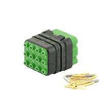 Eaton Souriau-Sunbank 8MQ2M1220PC Modular Connectors - Push Pull MQuick module, unsealed, with male crimp contacts