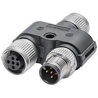 SIEMENS 6GK19070DC006AA5 T-Adapter M12 POWER T-TAP (A-CODED)