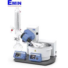 Laboratory rotary evaporator setup used in calibration and performance verification