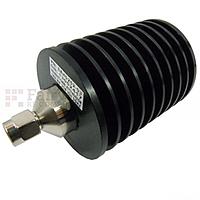 Fairview SA4S252-03 3 dB Fixed Attenuator SMA Male To SMA Female Up To 4 GHz Rated To 25 Watts With Black Aluminum Heatsink Body