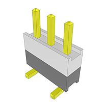 Samtec HW-03-16-G-S-250-SM Headers High Temperature Flexible Board Stacking Header, 0.100" Pitch