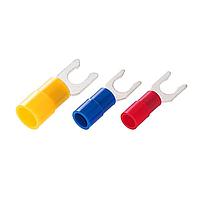 KS Terminals LSNY1-3.7 Locking Spade Nylon, Locking Spade, 22-16 AWG, #6