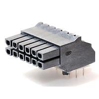 Molex 44764-1201 Receptacle R.A. RECPT 12P tin w/friction pegs