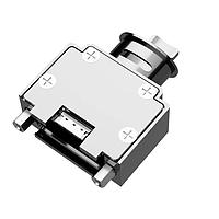 Amphenol Positronic MCD15000ELNT0/AA Lightweight Aluminum Backshell MCD, D-Sub Backshell, Machined Aluminum, Top Entry with Tie Wrap, fixed female jackscrew, RoHS, Size 2