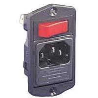 Bulgin BVA01/Z0000/11 IEC Fused Inlets FUSED INLET DP SW RED PWR MODULE