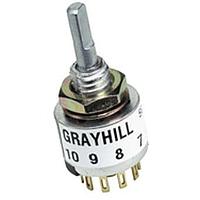 Grayhill 56A30S-01-1-12S-F Rotary Switches 200mA 30deg 12pos Shorting Fixed Stop