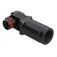 Amphenol SINE Systems ATHP061RS08NN-50 Plugs 8mm RA plug socket 180A/1000V, black