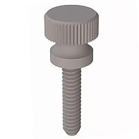 Essentra Components 090440050T Knurled Screw Knurled Thumb Screw, #4-40 Thread, 1/2 Lg