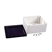 Hammond Manufacturing 1554S2GYSL Enclosures General Enclosure - Grey/Smoke Lid - 6.3 x 6.3 x 3.5in - Polycarbonate - N4X