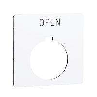 Square D 9001KN109WP Legend PSH BTTN LEGEND PLATE 30MM, Type K