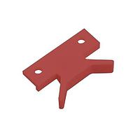 BIVAR CP-3 RD Card Ejectors PCB Handle, 1.1 in. Offset, Dual Mounting Holes, Nylon, Red