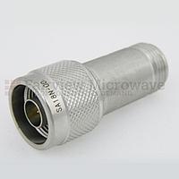 Fairviewmicrowave SA18N-00 0 dB Fixed Attenuator N Male To N Female Up To 18 GHz Rated To 2 Watts With Passivated Stainless Steel Body