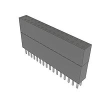 Samtec ESW-116-69-L-D Stackthrough .100" Elevated Socket Strip