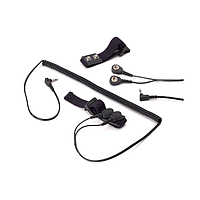 Statico S1050DC-12 Dual Conductor Wrist Grounding Strap for Resistive Base Constant Monitor (Fabric Wrist Band; 12' Cord)