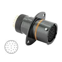 Eaton Souriau-Sunbank 8STA21626SC Connectors Oval Flange Receptacle - size 16 - 26 PC Tail contacts - Female