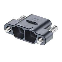 Harwin KA1-3010298M5 Wire Housings 2 Pos. Male SIL Cable Housing, Reverse Fix Thumbscrews