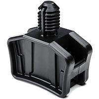 HellermannTyton S3STM500HIRHSC2 Cable Tie Mounts Fir Tree Saddle Mount, Hole Diameter 0.5", Panel Thickness 0.08 - 0.52", PA66HIRHS, Black, 100/pkg