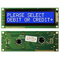 Newhaven Display NHD-0216SZ-NSW-BBW LCD Character Display Modules STN- BLUE Transm 122.0 x 44.0