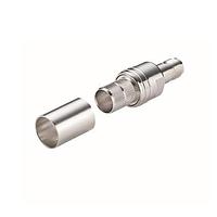 Amphenol Times Microwave Systems EZ-600-TF-X RF Connectors / Coaxial Connectors TNC-Female (jack) crimp connector (non-solder pin) hex/knurl nut, no braid trim
