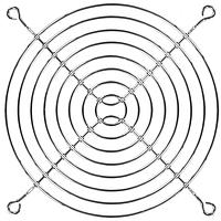 Qualtek Electronics 08170 Guard 120mm Wire Form Fan Guard, Bright Nickel Chrome Finish