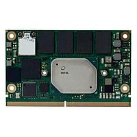 congatec conga-SA5/i-E3950-8G eMMC32 Computer-On-Modules - COM SMARC 2.0 module with Intel Atom x7-E3950 quad core processor with 1.6GHz core frequency up to 2.0GHz, 2MB L2 cache, 8GB 2400MT/s LPDDR4 onboard memory and 32GB eMMC onboard flash. Industrial grade temperature range from -40 C to 85 C.