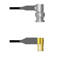 Amphenol Custom Cable Q-0E03U0008018i RF Cable Assemblies BNC-RP/SMB-RP RG58 18I