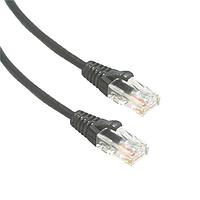 Amphenol Cables on Demand MP-64RJ4528GK-003 Cat 6 UTP SLIM CAT6 28AWG BLACK 3FT