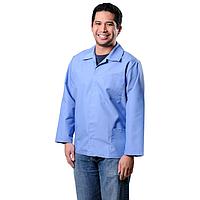 Desco 73509 Heavy Duty Cotton Poly ESD Smock (Blue, 2X-Large)