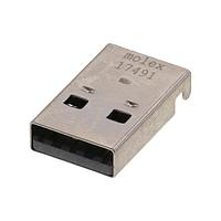 Molex 48037-2200 USB Type A Connectors USB A PLUG SMT STR S SHELL LEG 3.8mm L/F