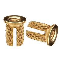 SI (Standard Inserts) PFLB-M5-2 Threaded Insert POST MOLD FLANGE INSERT BRASS