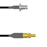 Amphenol Custom Cable Q-0803Q0008048i RF Cable Assemblies BNC-SJB/SMB-SJB RG58 48I