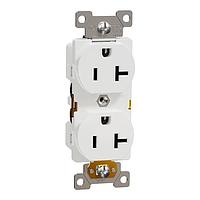 Square D SQR42201WH Duplex Outlets TR 20A DUPLEX OUTLET COMM WH