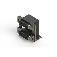 EDAC 662-015-364-05C Dual Port D-Sub Connectors Right-angle Dual Port D-Sub Connector