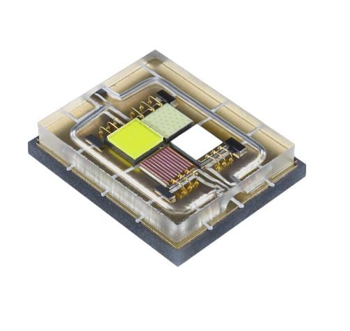 Surface-mount multicolor LED components for electronic assemblies